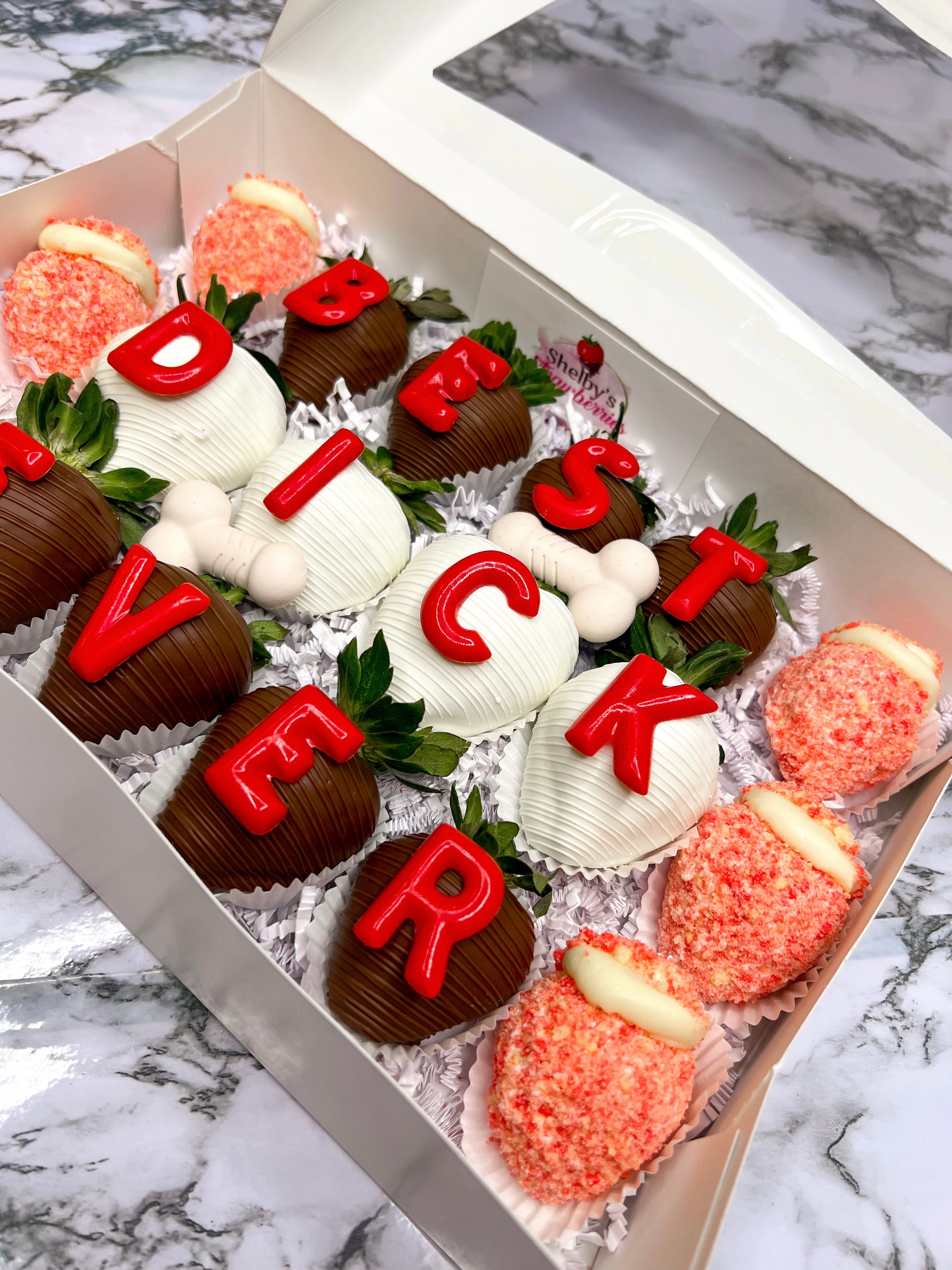 Adult Only* Deluxe Naughty Berries - 18-Count – Shelby's Strawberries