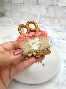 Strawberry Pretzel Cupcake