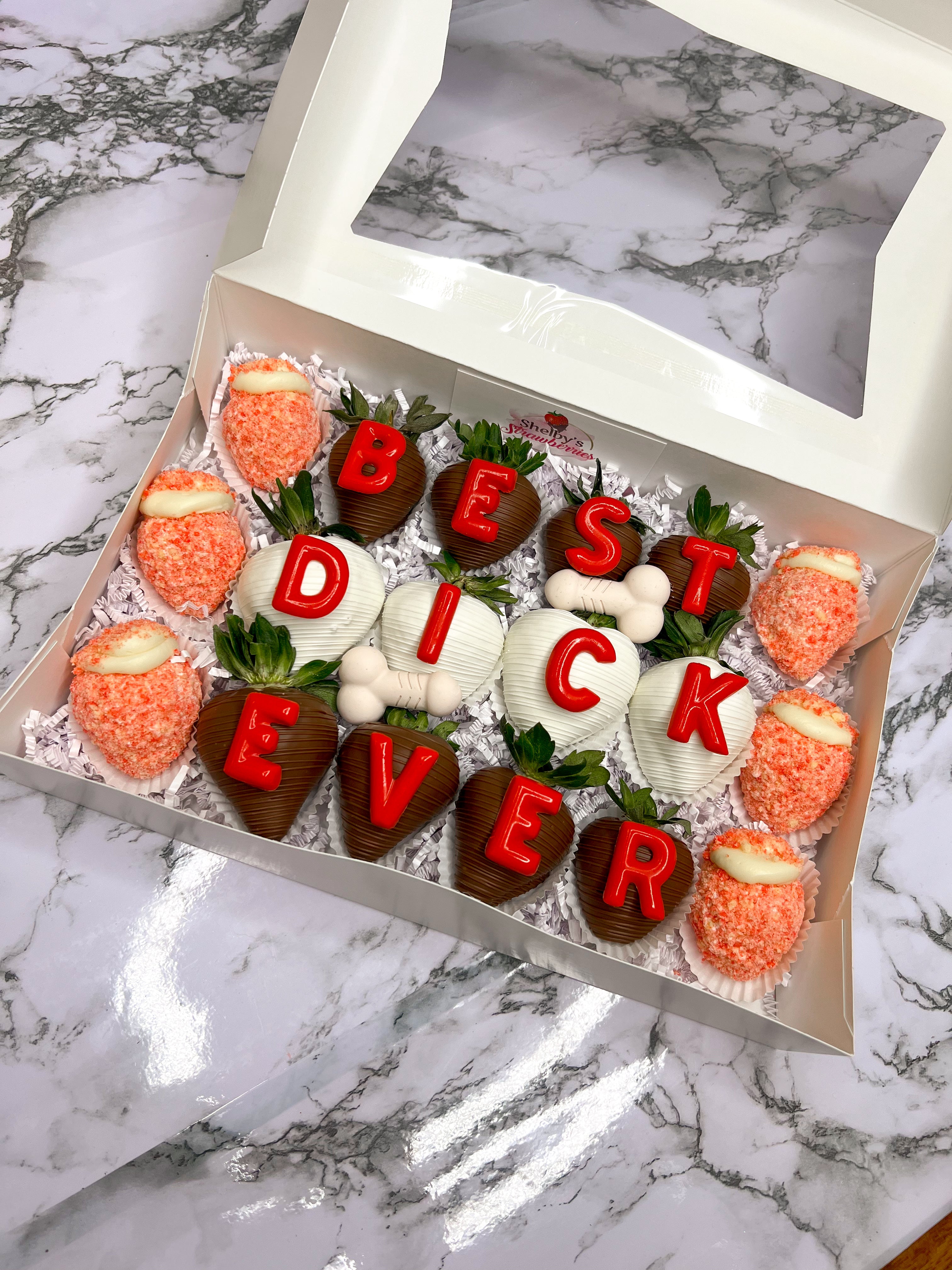 Adult Only* Deluxe Naughty Berries - 18-Count – Shelby's Strawberries