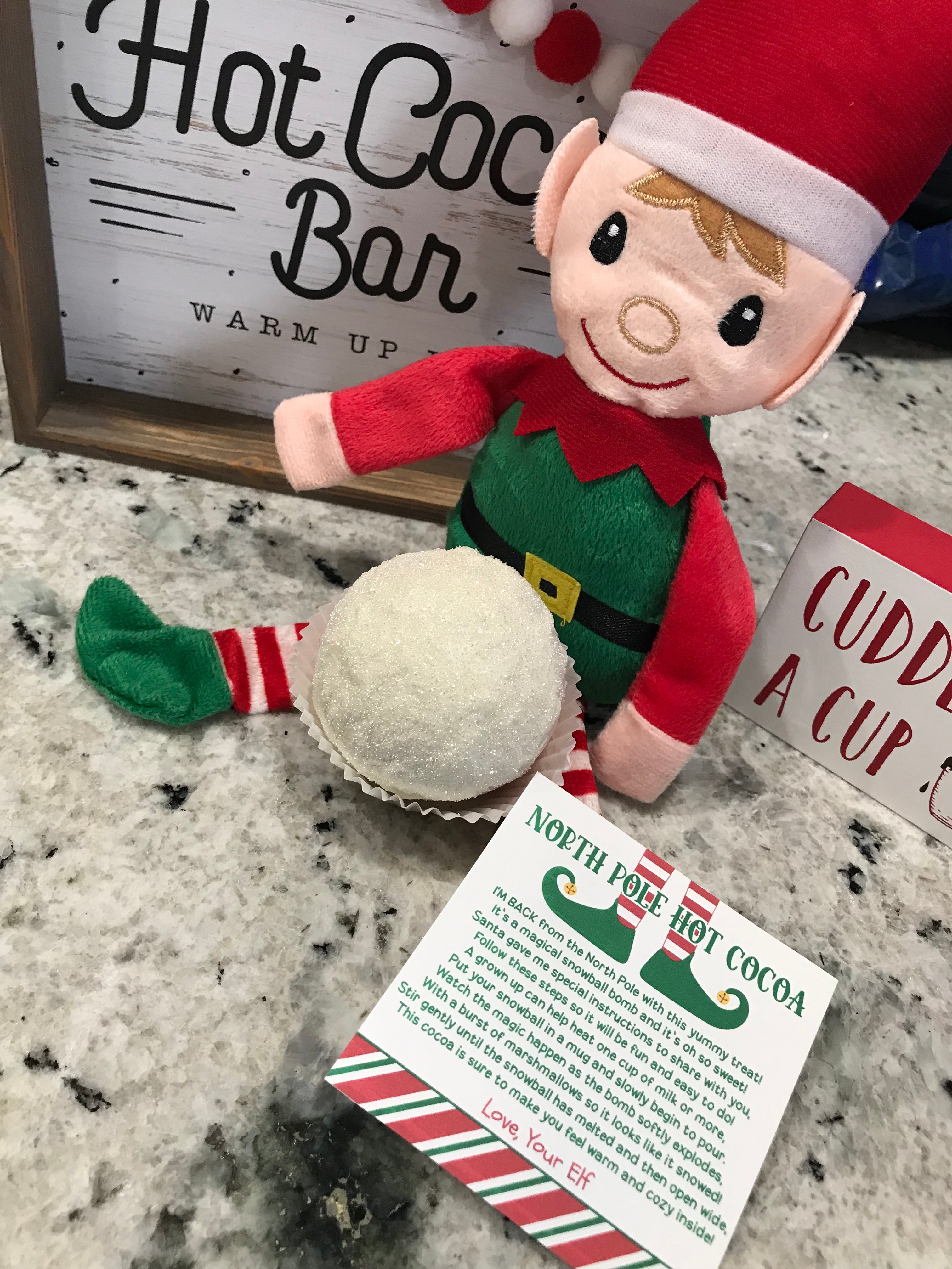 Elf Snowball Cocoa Bomb